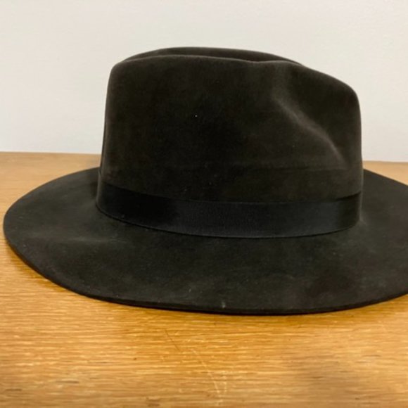 Fiorentino Vintage Fedora Black/Dark Grey Felt Hat - Picture 2 of 7